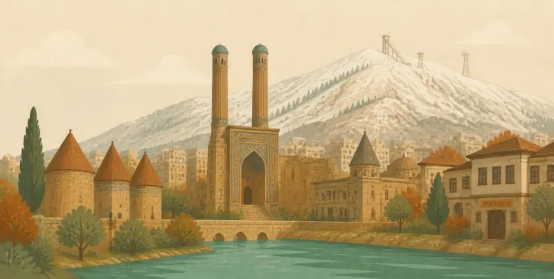 Erzurum: Palandöken, Çifte Minareli Medrese, Tortum Şelalesi