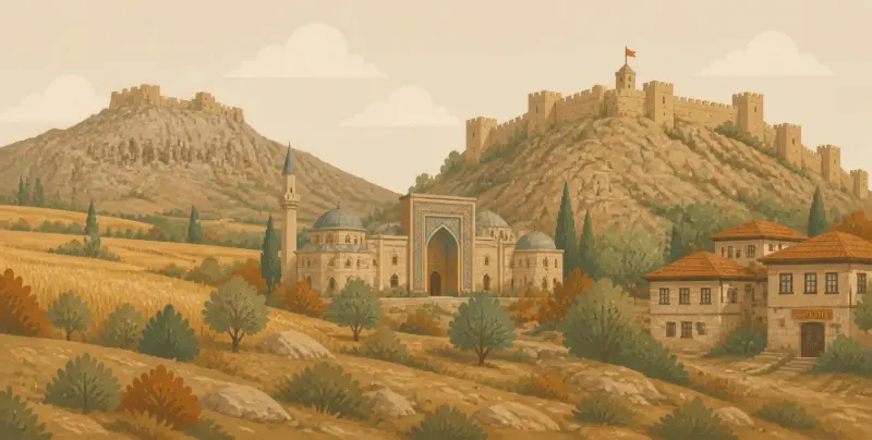 Karaman: Karaman Kalesi, Binbir Kilise, Manazan Mağaraları