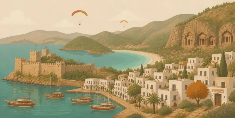 Muğla: Bodrum Kalesi, Ölüdeniz, Dalyan kaya mezarları